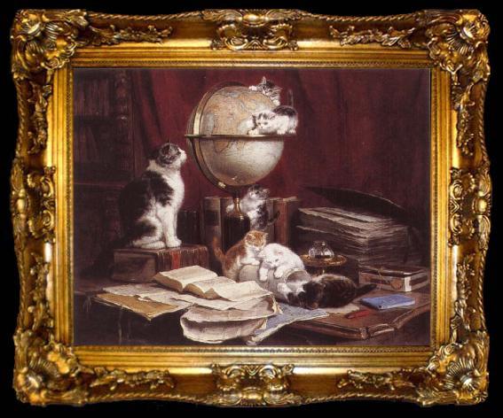 framed  Henrietta Ronner-Knip On Top of the World, ta009-2